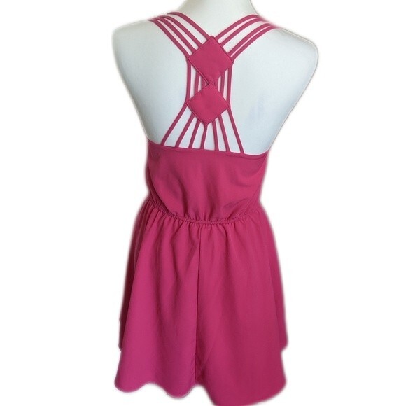 Altar'd State strappy raspberry pink sleeveless mini dress - XS - Picture 4 of 6